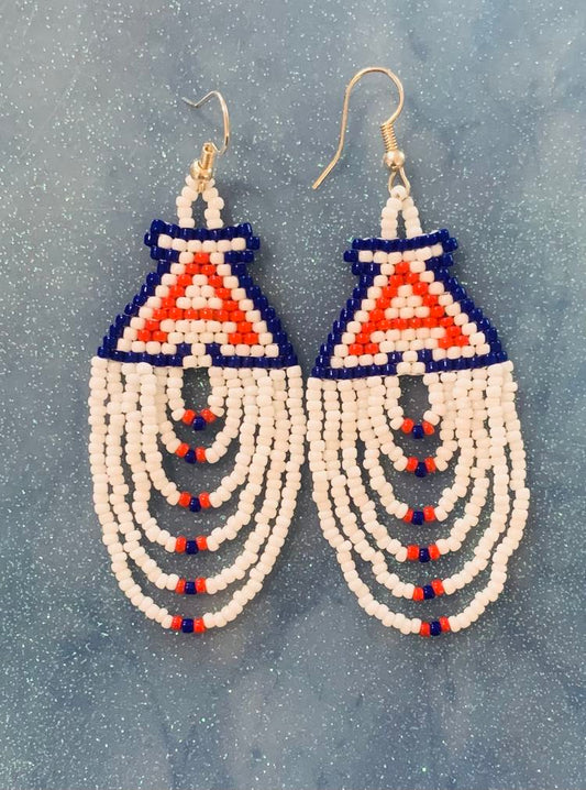 U of A beaded earrings