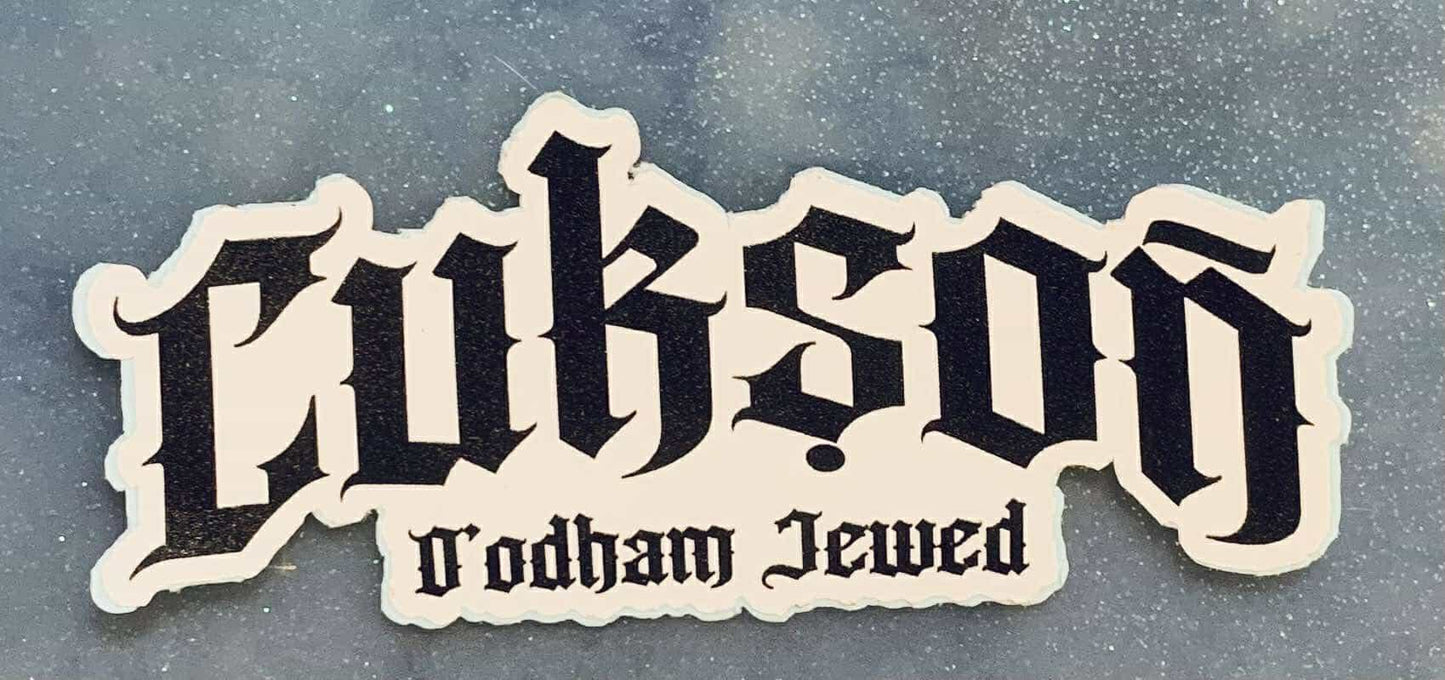 Cukson O'odham Jewed Sticker black on white