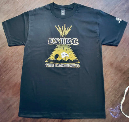 EST.B.C. True Descendants Tipi Lodge Design T-shirt.